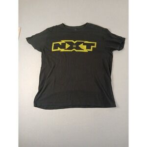 NXT Yellow Logo Mens Black T-shirt Large 2016 Read!!